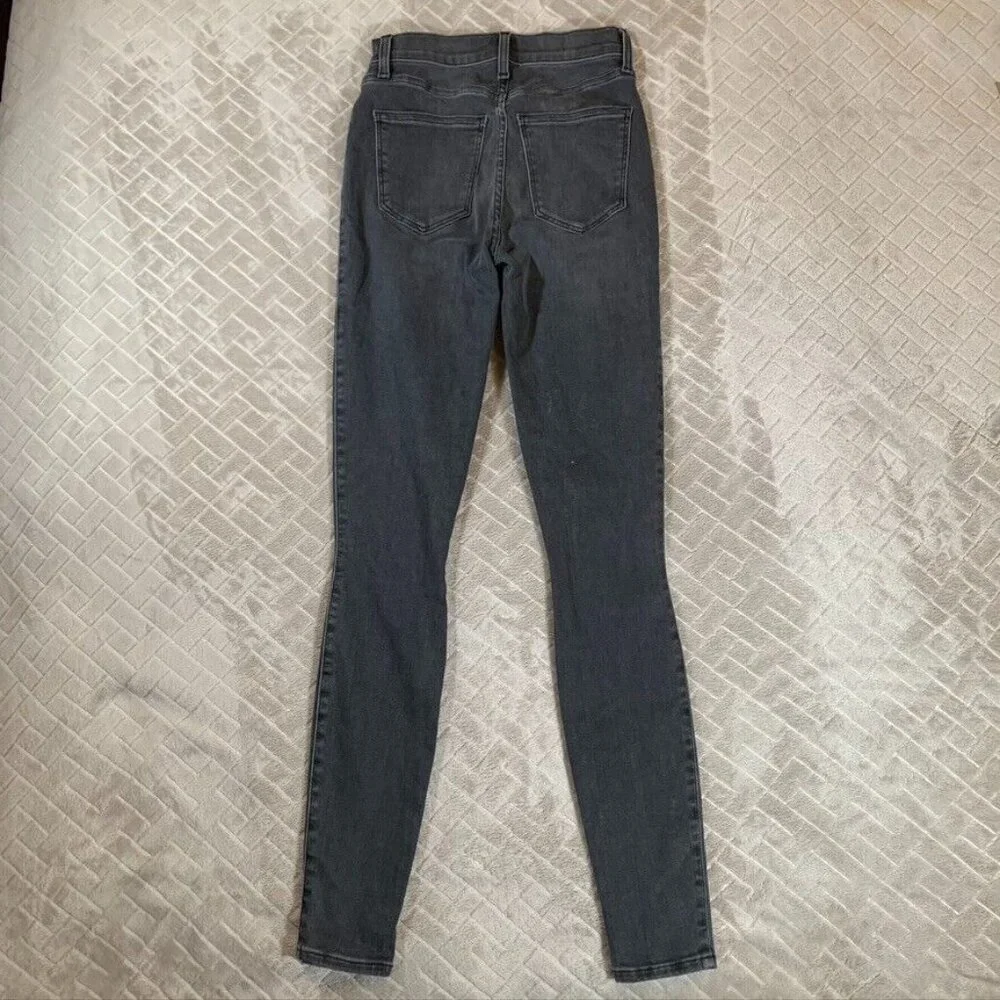 Madewell Womens 1 Denim Jeans Faded Black Uni Fit Skinny Mid Rise Stretch New - Picture 9 of 11